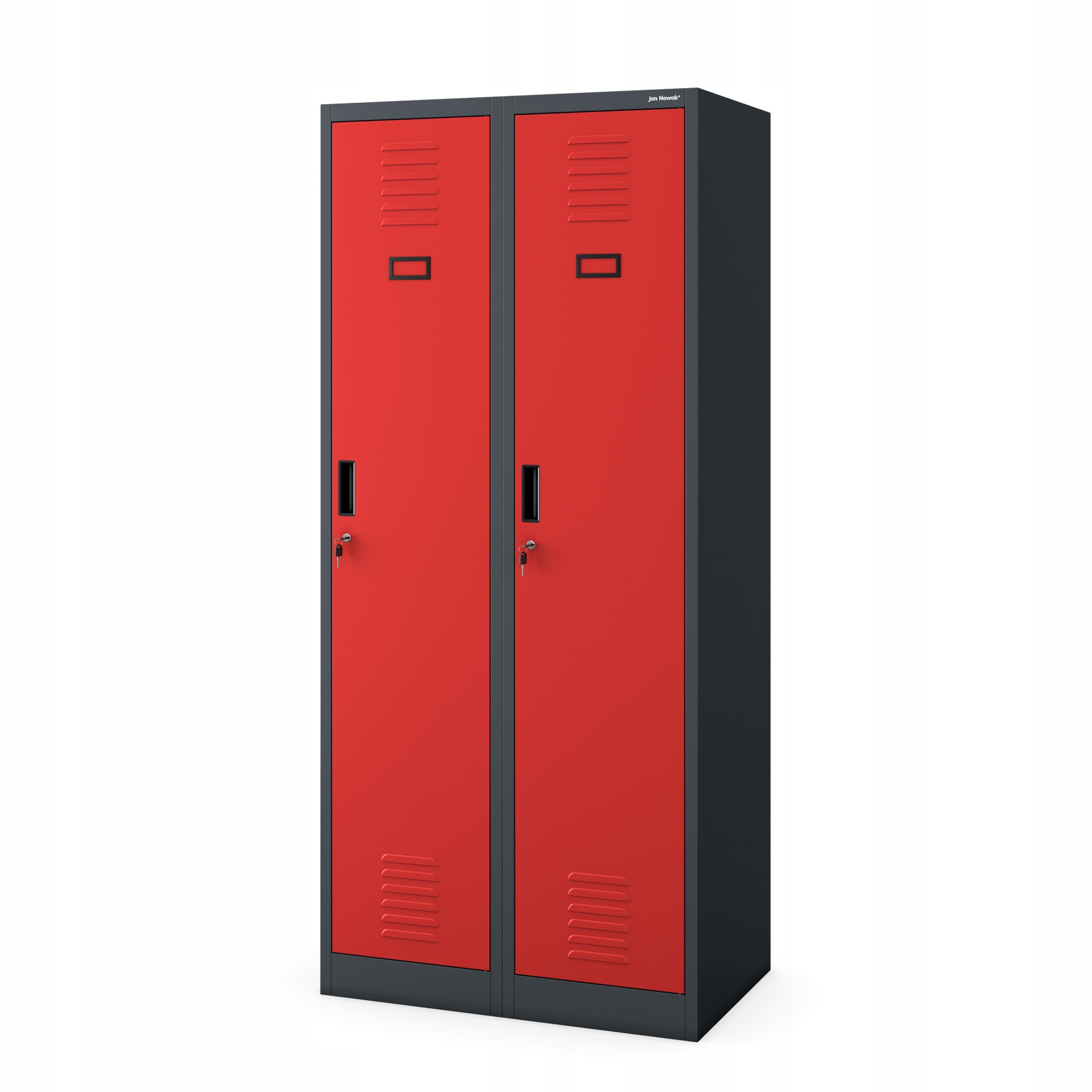 Jan Nowak Sociální šatní skříň Bozp 80 x180 Kacper Antracitově červená