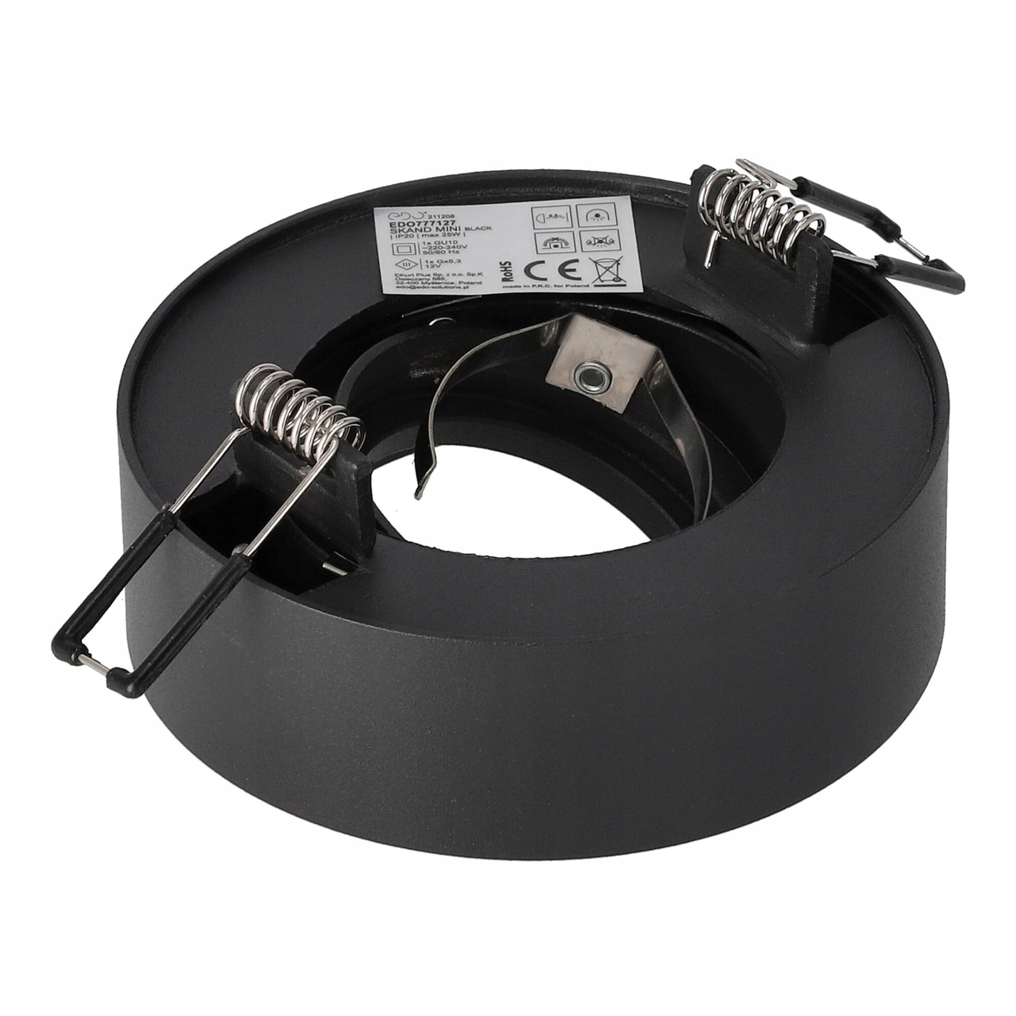 OPRAWA PODTYNKOWA HALOGENOWA TUBA LED RUCHOMA CZARNA EDO +ŻARÓWKA LED Stan opakowania oryginalne