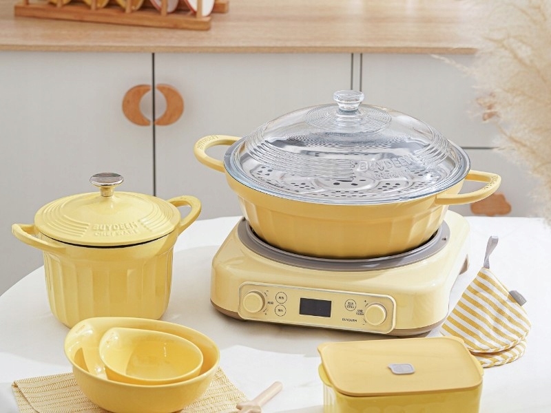 BUYDEEM Naczynie z pokrywą 3,8L CP181 Mellow Yellow — 15