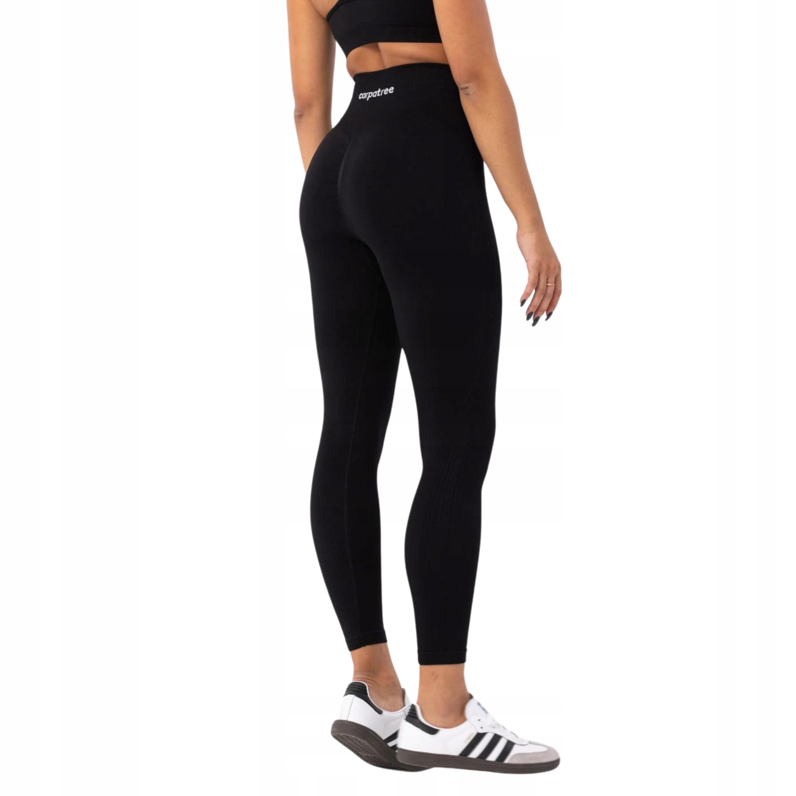 CARPATREE LEGGINSY DAMSKIE SPORTOWE GETRY WYSOKI STAN PUSH UP BLAZE CZARNE Rozmiar L