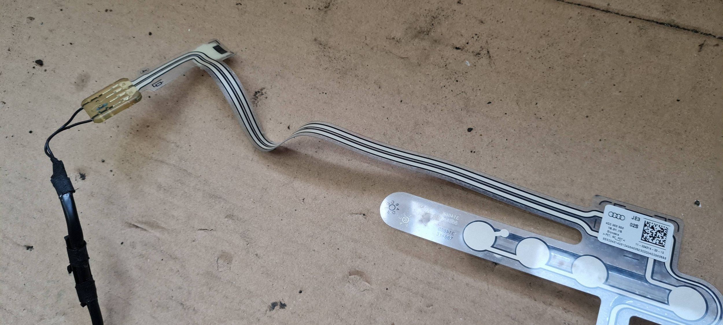 A6 C7 4G LIFT bundle wiring sensor ZAJETOSCI seat front 4G0963553 A7