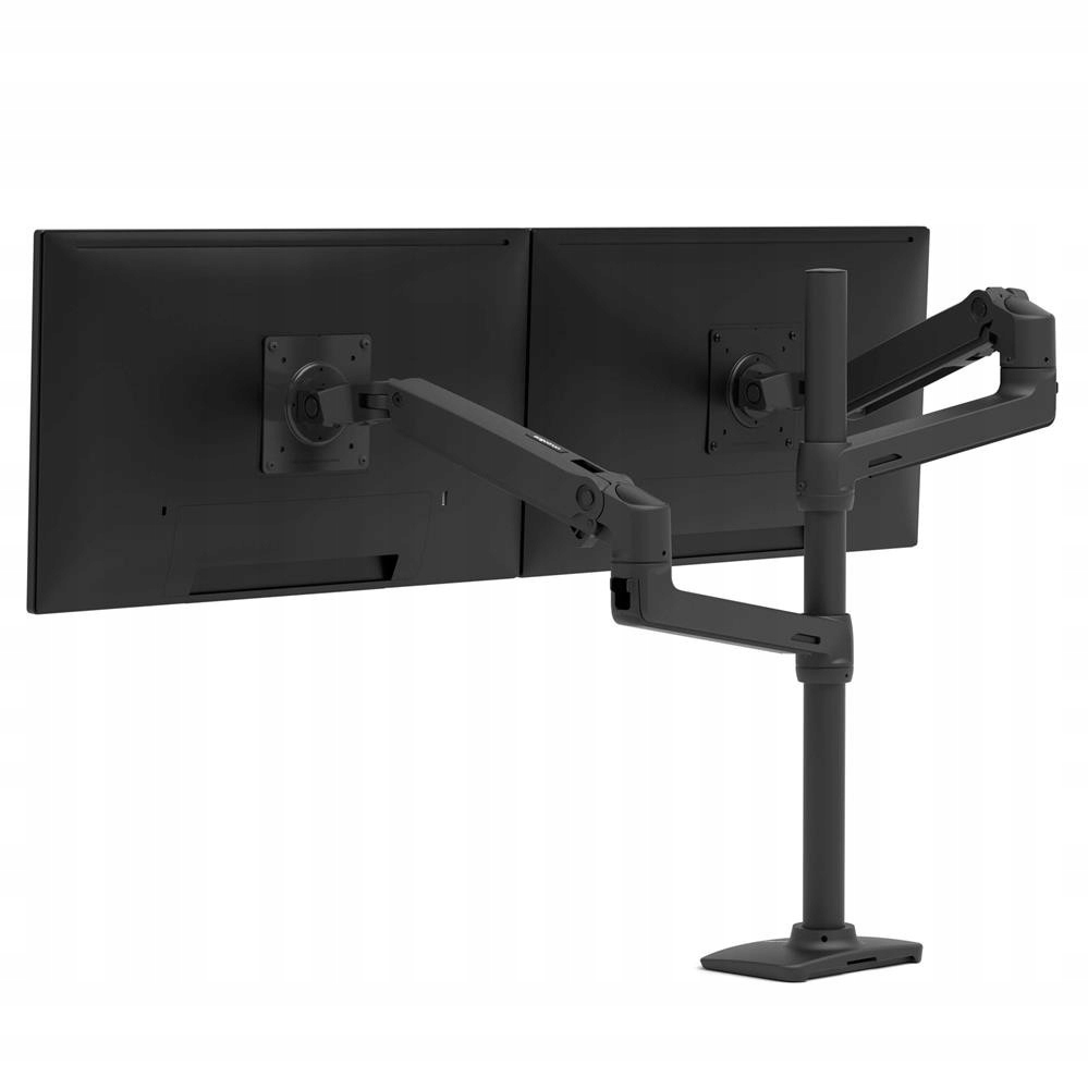 Ergotron LX Dual Stacking Arm wytrzymały uchwyt biurkowy na dwa monitory