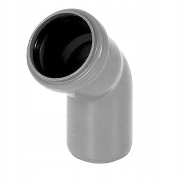 

Kolano 45° 75 mm Kanalizacyjne Wew. Szare Pcv Pp