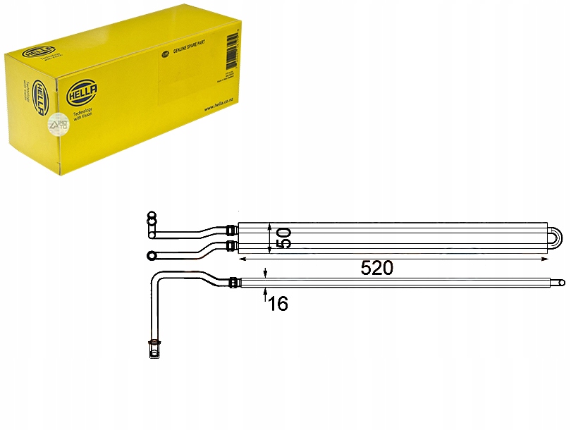 CHŁODNICA OLEJU [HELLA]