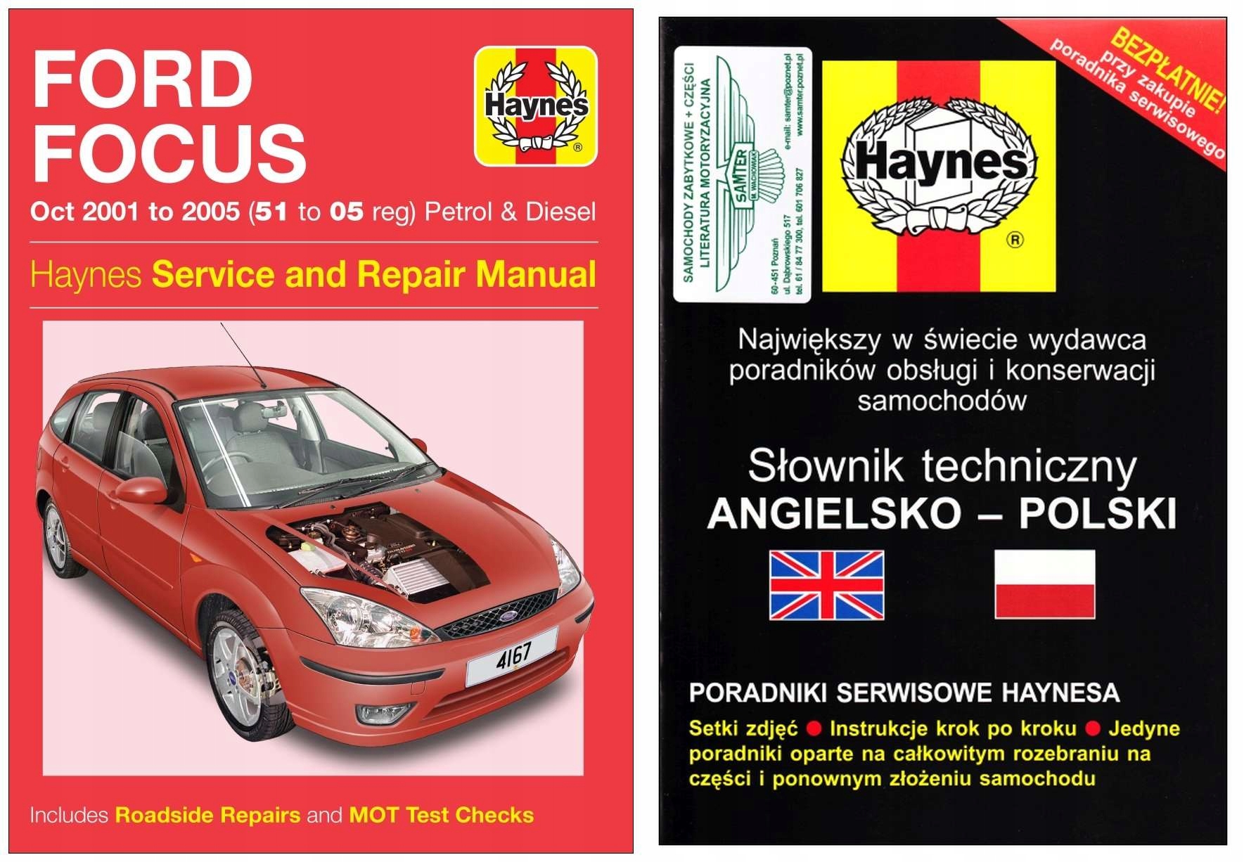 Ford Focus (2001-2005) instrukcja napraw Haynes +GRATIS 24h
