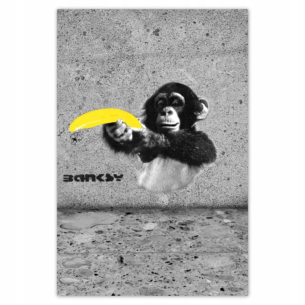 

Plakaty 40x60 Banksy Banan Małpa