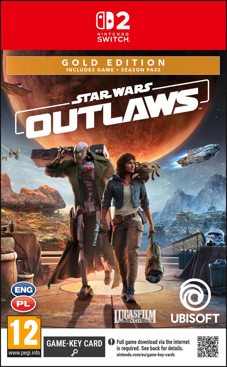 Star Wars Outlaws Gold Edition Nintendo Switch 2 pudełkowa