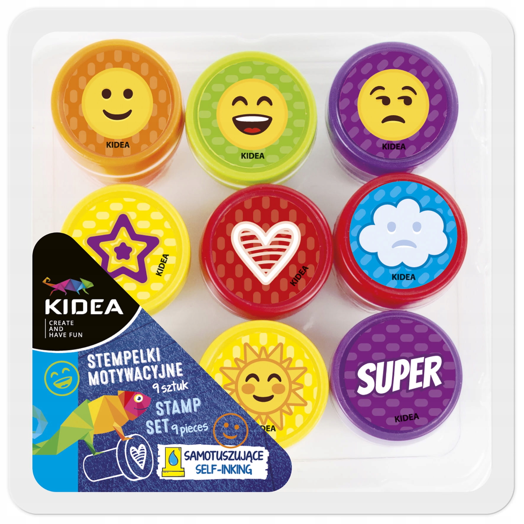 STEMPELKI PIECZĄTKI MOTYWUJĄCE DLA DZIECI BUŹKI Kod producenta SM9KA