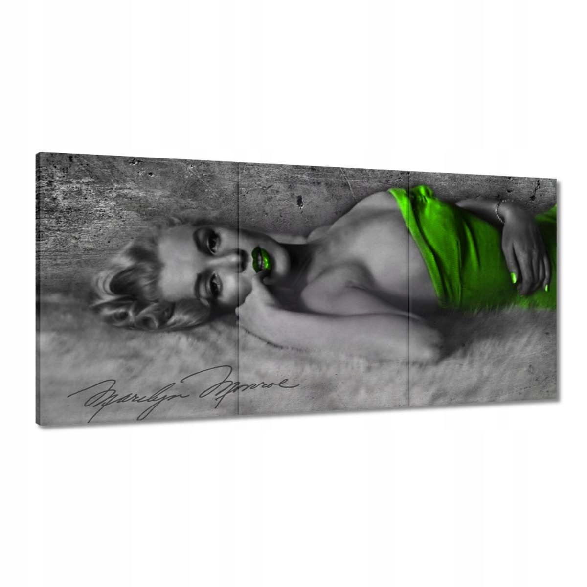 Obrazy 180x90 Limetková Marilyn Monroe