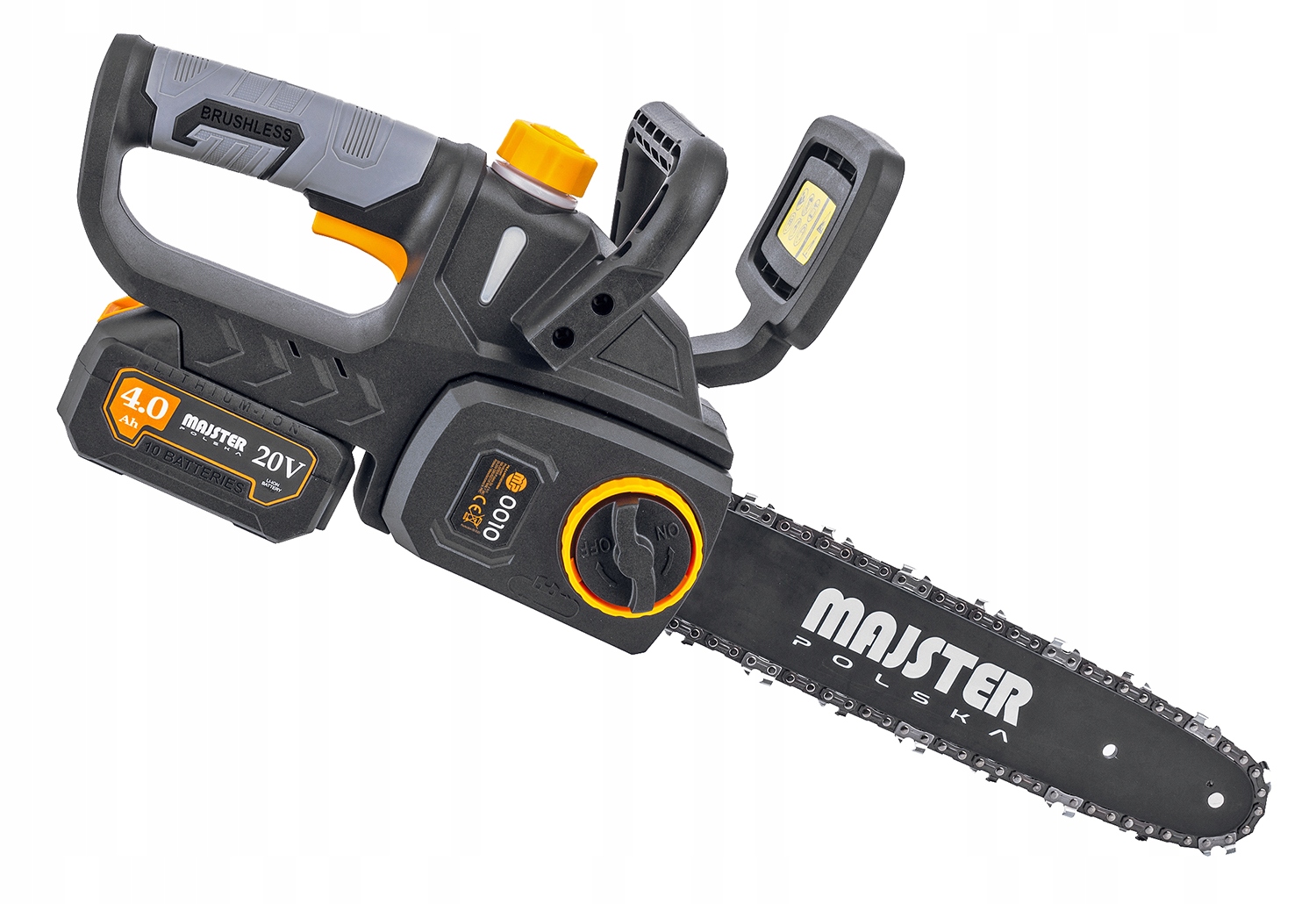 AKUMULATOROWA PILARKA PIŁA ŁAŃCUCHOWA DREWNA 30CM 20V 2x 4Ah Bezszczotkowa Długość łańcucha 30 cm