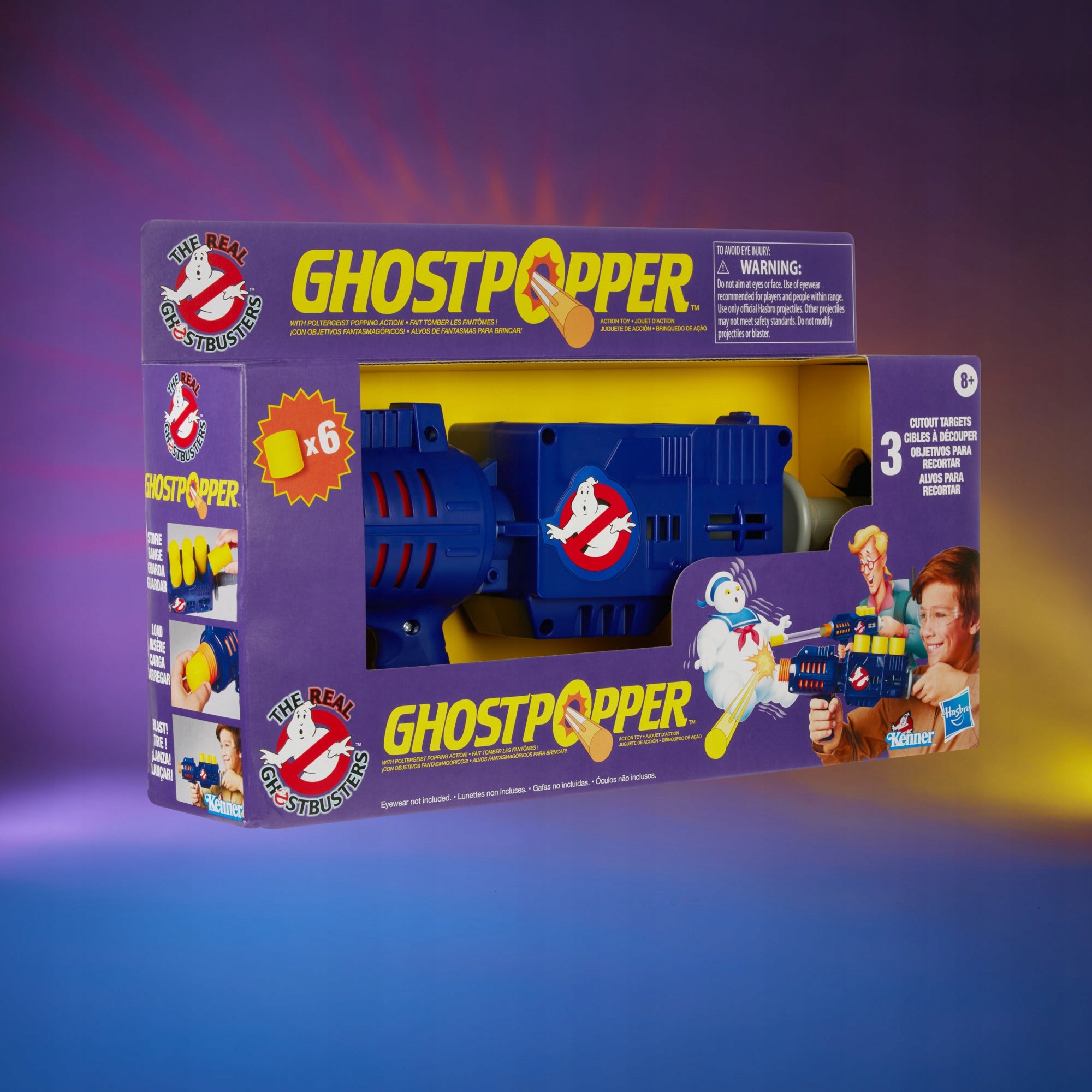 GHOSTBUSTERS GHOSTPOPPER PISTOLET NA PIANKI NERF Bohater Ghostbusters