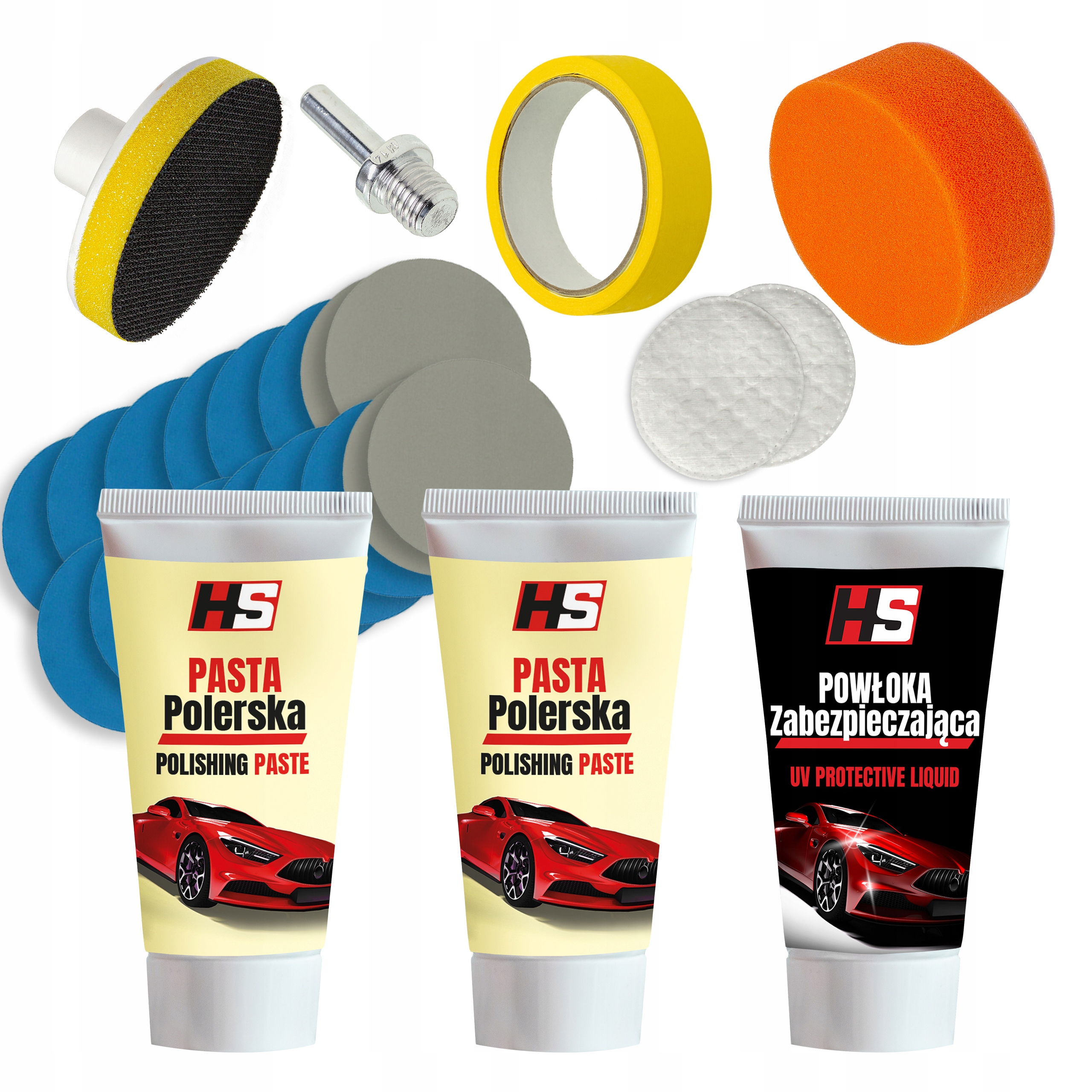 ZESTAW DO REGENERACJI POLEROWANIA LAMP ODNOWY REFLEKTORÓW SAMOCHODOWYCH EAN (GTIN) 5907737310127