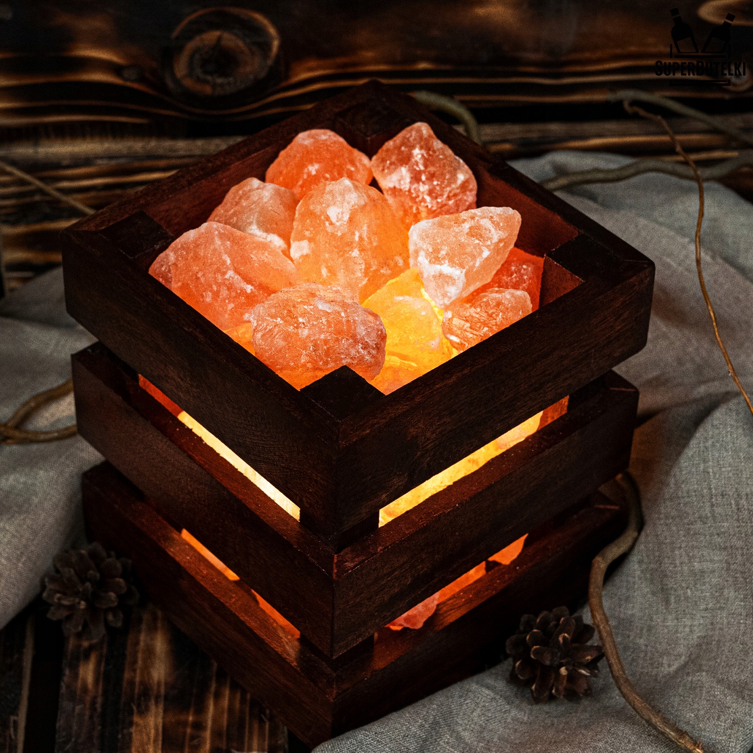 LAMPA SOLNA KOSZ HIMALAJSKA JONIZATOR POWIETRZA Informacje dodatkowe żarówki w zestawie