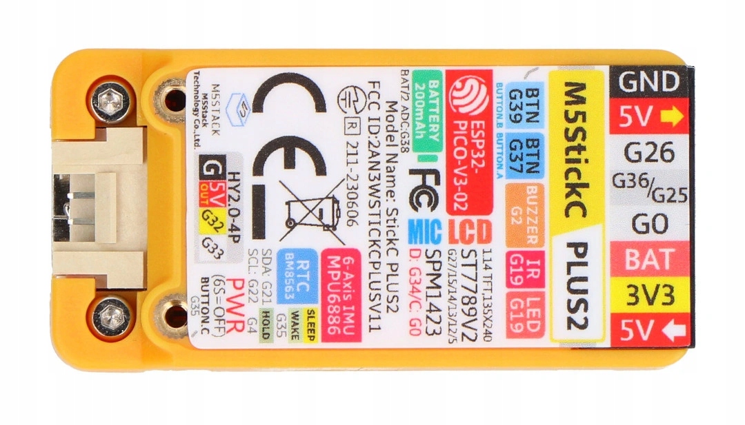 M5StickC Plus2 - moduł deweloperski IoT - ESP32-PICO-V3-02 Producent M5Stack