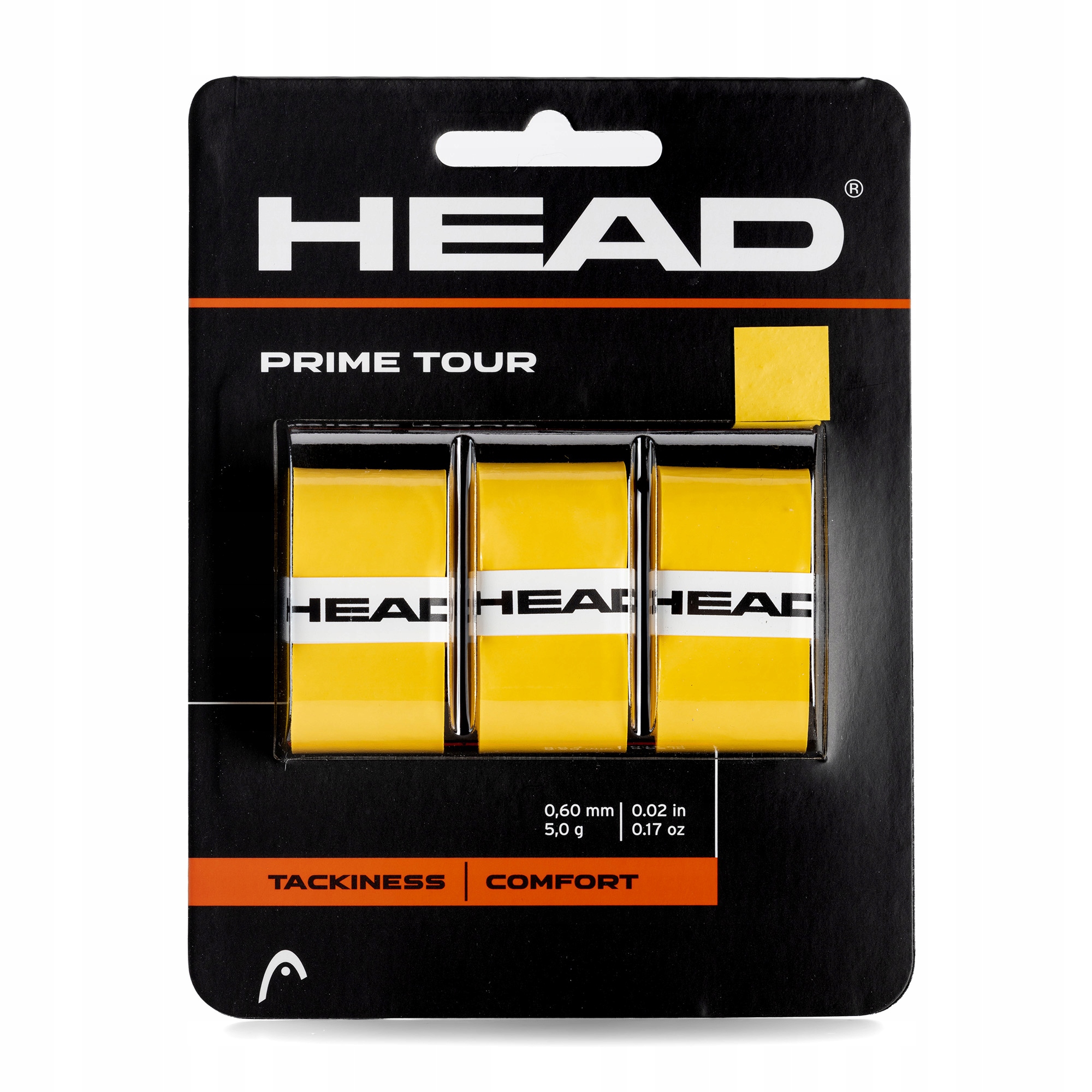 

Owijki tenisowe Head Prime Tour 3 szt. żółte
