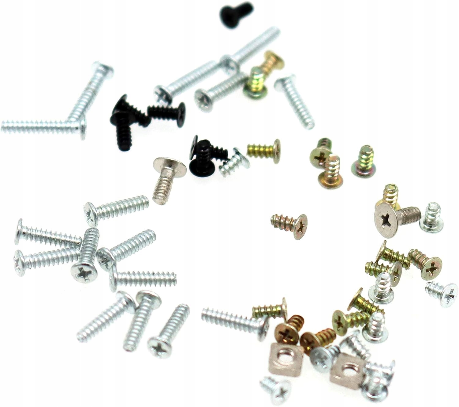 Sada šroubů, kompletní sada šroubů a šroubů pro pouzdro konzole Nintendo New 3DS XL/LL