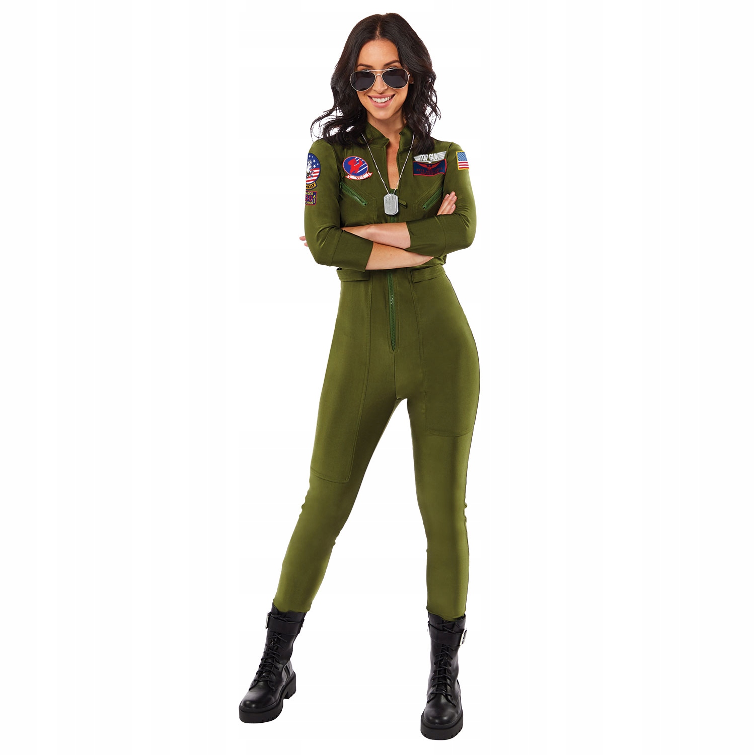 Kostým pro dospělé Top Gun Pilotka v licenci, vel. Xs