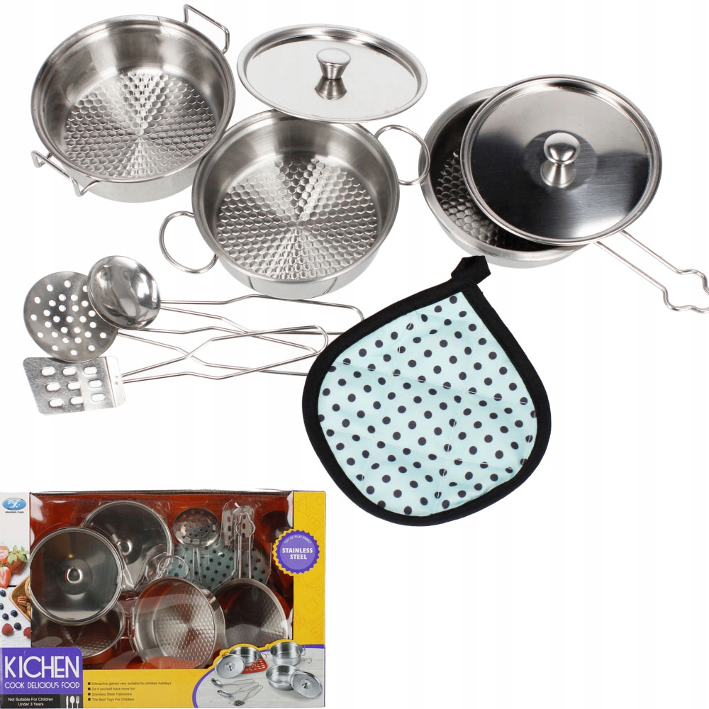 

Zestaw Garnków Kuchenny Naczynia Garnki Metalowe