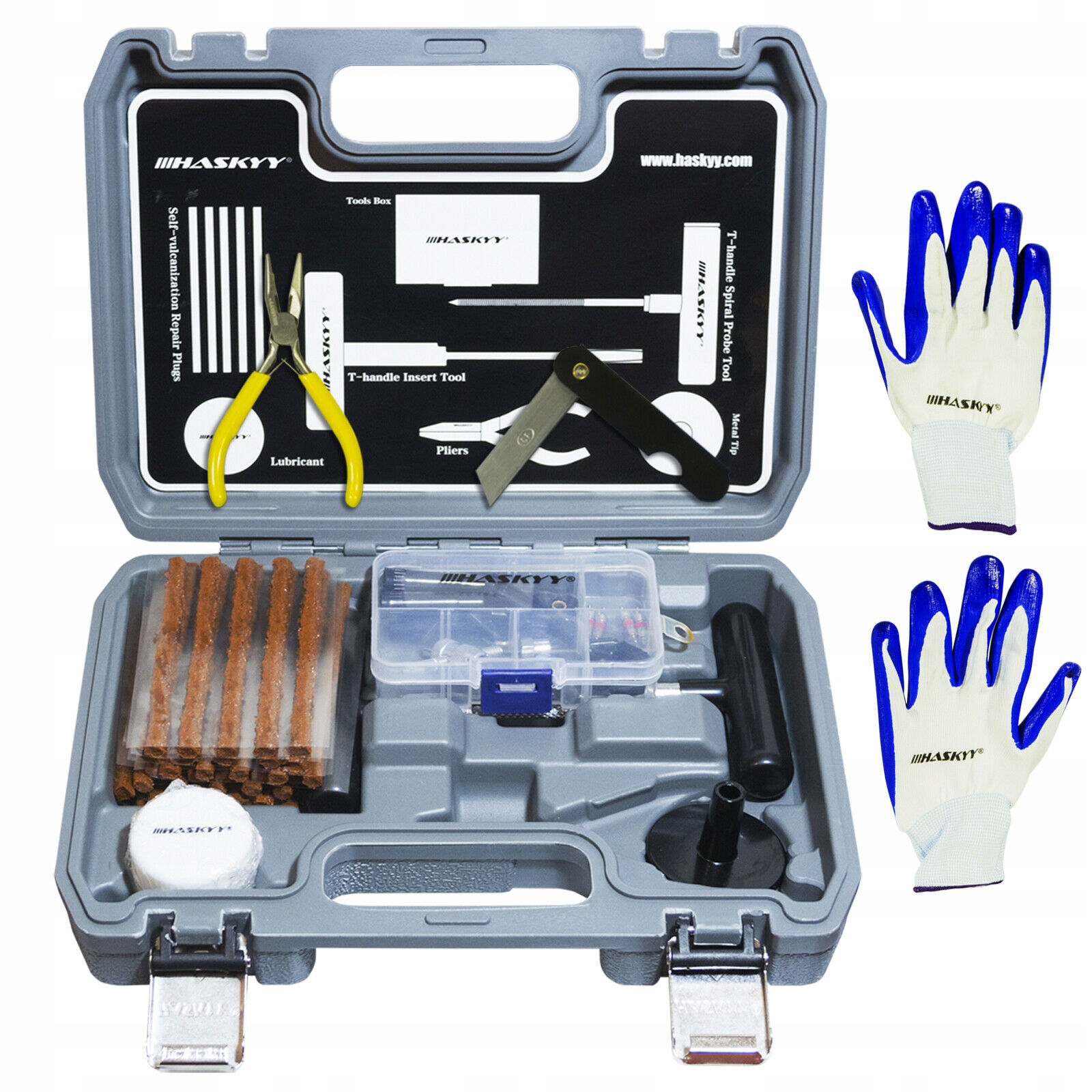 КОМПЛЕКТ ДЛЯ РЕМОНТА АВТОМОБИЛЬНЫХ ШИН HASKYY EW64