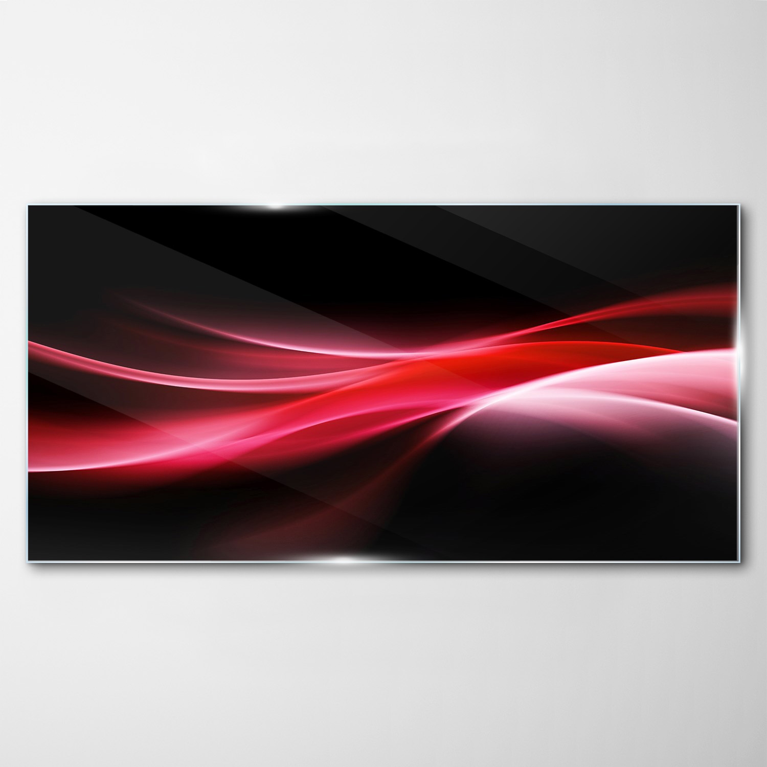

Nowoczesny obraz szklany na ścianę Fale 140x70 cm