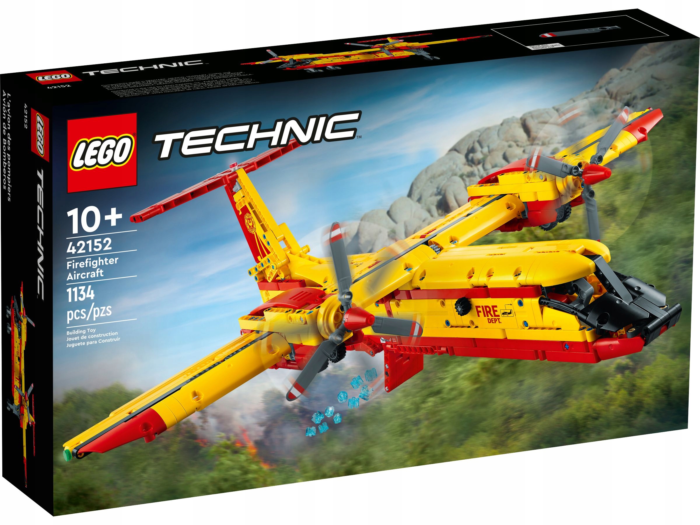 Originální Lego 42152 Technic Hasicí letadlo Velká sada Stavebnice Nové