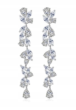 Exkluzivní Náušnice Svatební Diamantové Zirkony