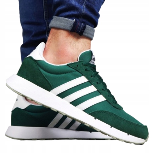 Pánské Sportovní Boty Pohodlné Zelené Tenisky Adidas Run H00354 vel. 42 2/3