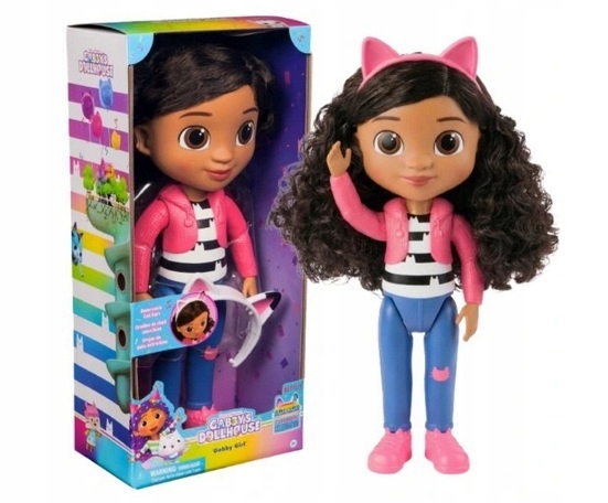 Koci Domek Gabi Duża Figurka Lalka Gabby Opaską Z Kocimi Uszami 30cm