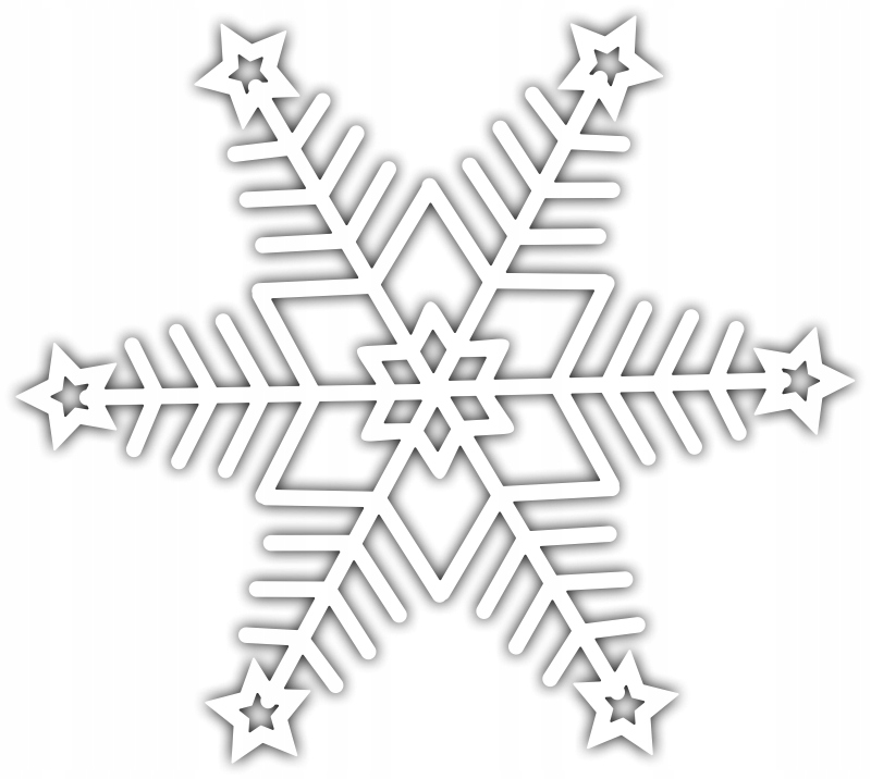 

Naklejka Śnieżynka Płatek śniegu Gwiazdka 12 cm