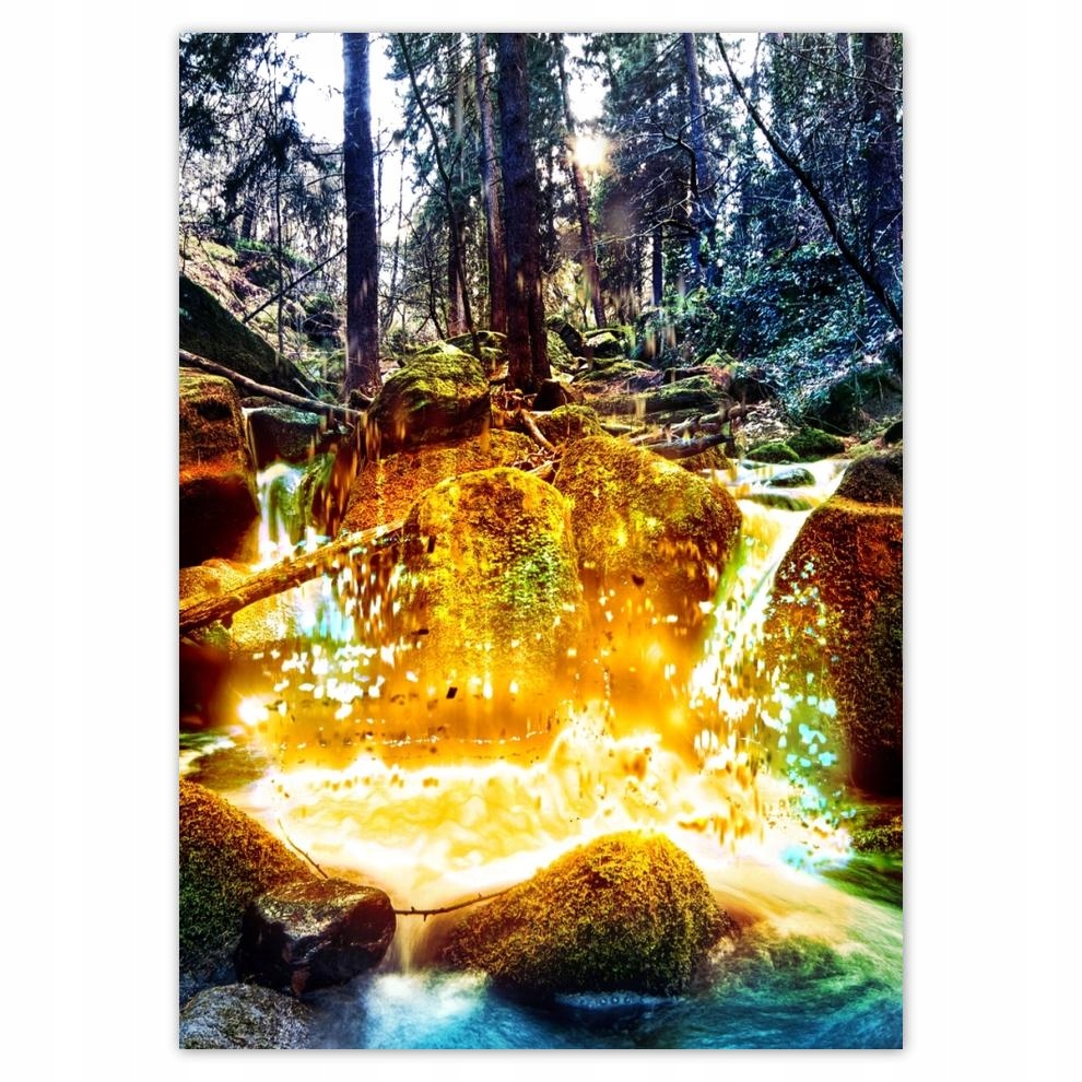 

Naklejki 50x70 Górski wodospad Pejzaż