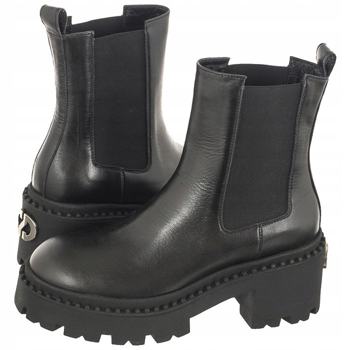 Buty Sztyblety na Obcasie Damskie Carinii Czarne