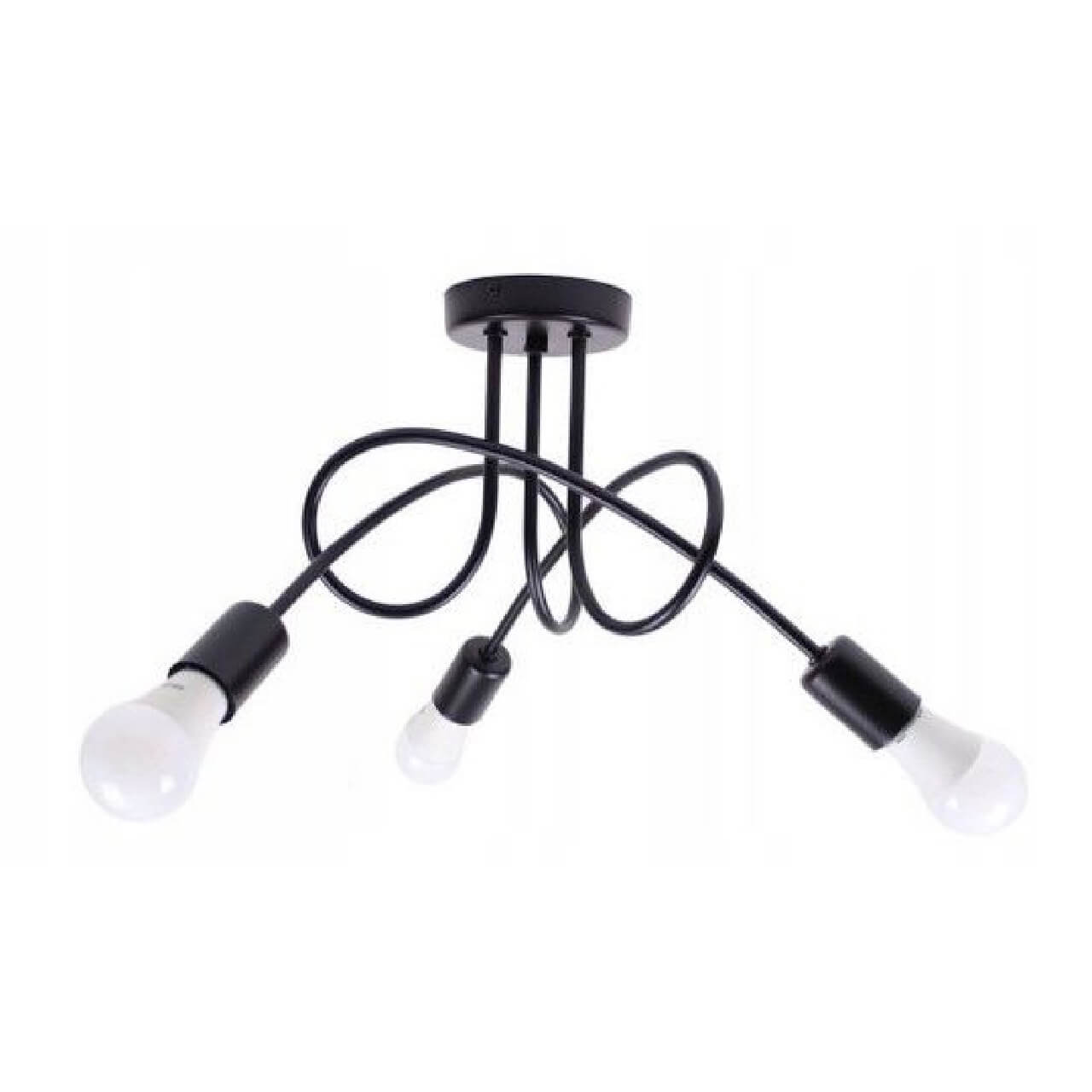 LAMPA SUFITOWA WISZĄCA ŻYRANDOL PARADISE CZARNA 3 392227