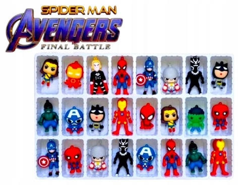 Адвент-календарь Spider-Man, 24 фигурки-брелока — фото 4
