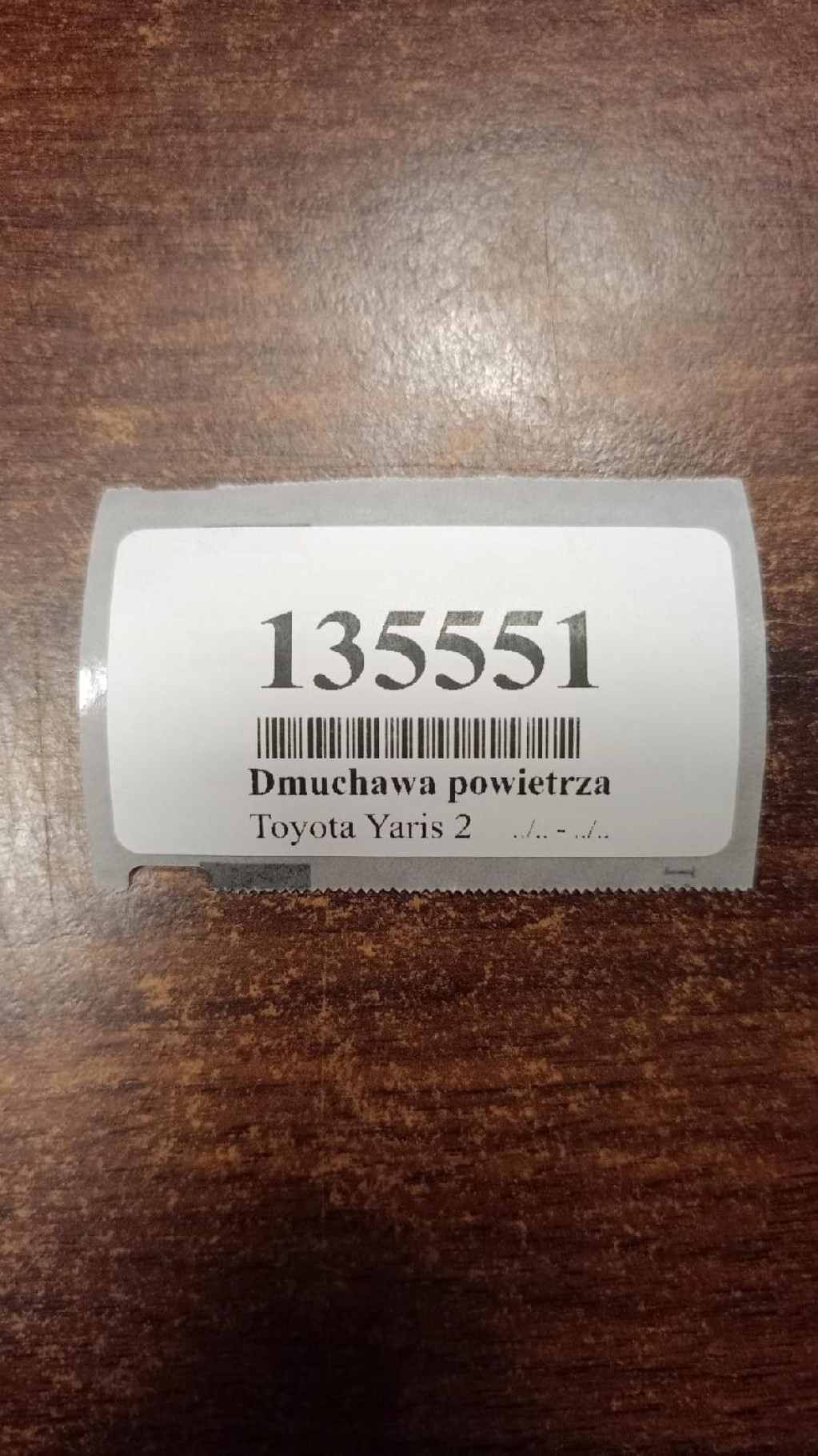 TOYOTA YARIS II DMUCHAWA luft 8710552140