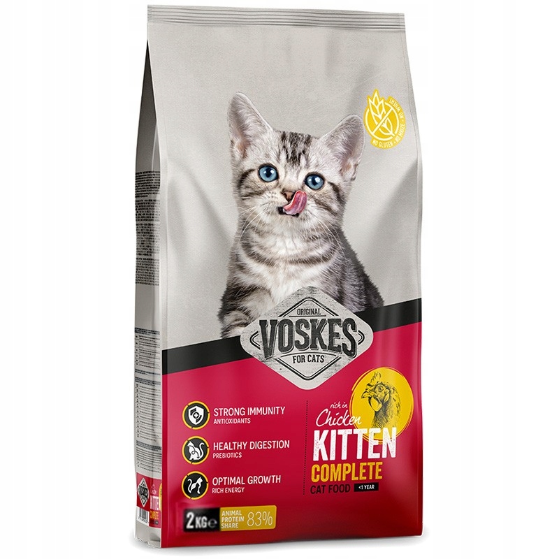 Levně Suché Krmivo Pro Koťata S Kuřecím Masem Junior Kitten Křupky Krmivo 2KG