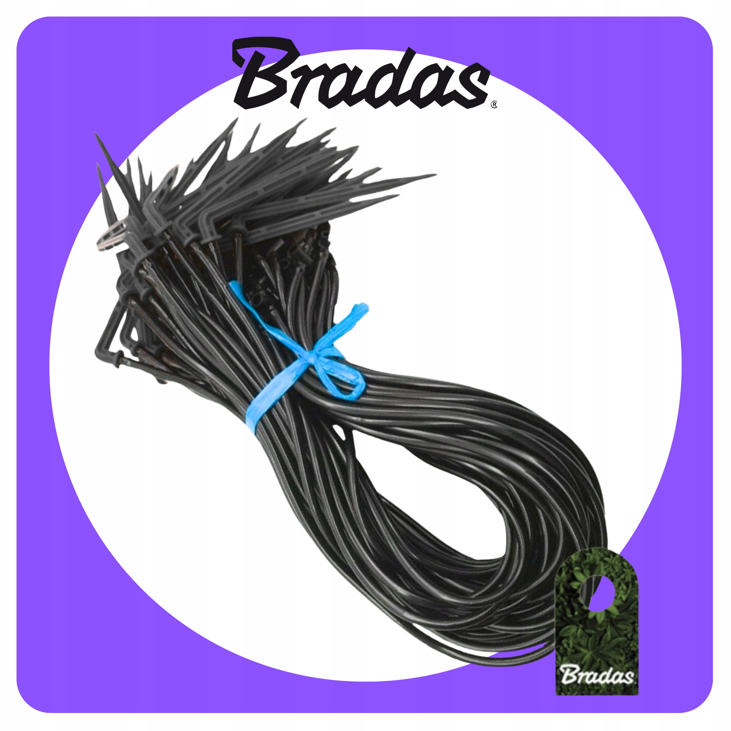 KROPLOWNIK PATYKOWY KĄTOWY NAWADNIACZ Z WĘŻYKIEM DO NAWADNIANIA BRADAS X 25 EAN (GTIN) 5907544411581
