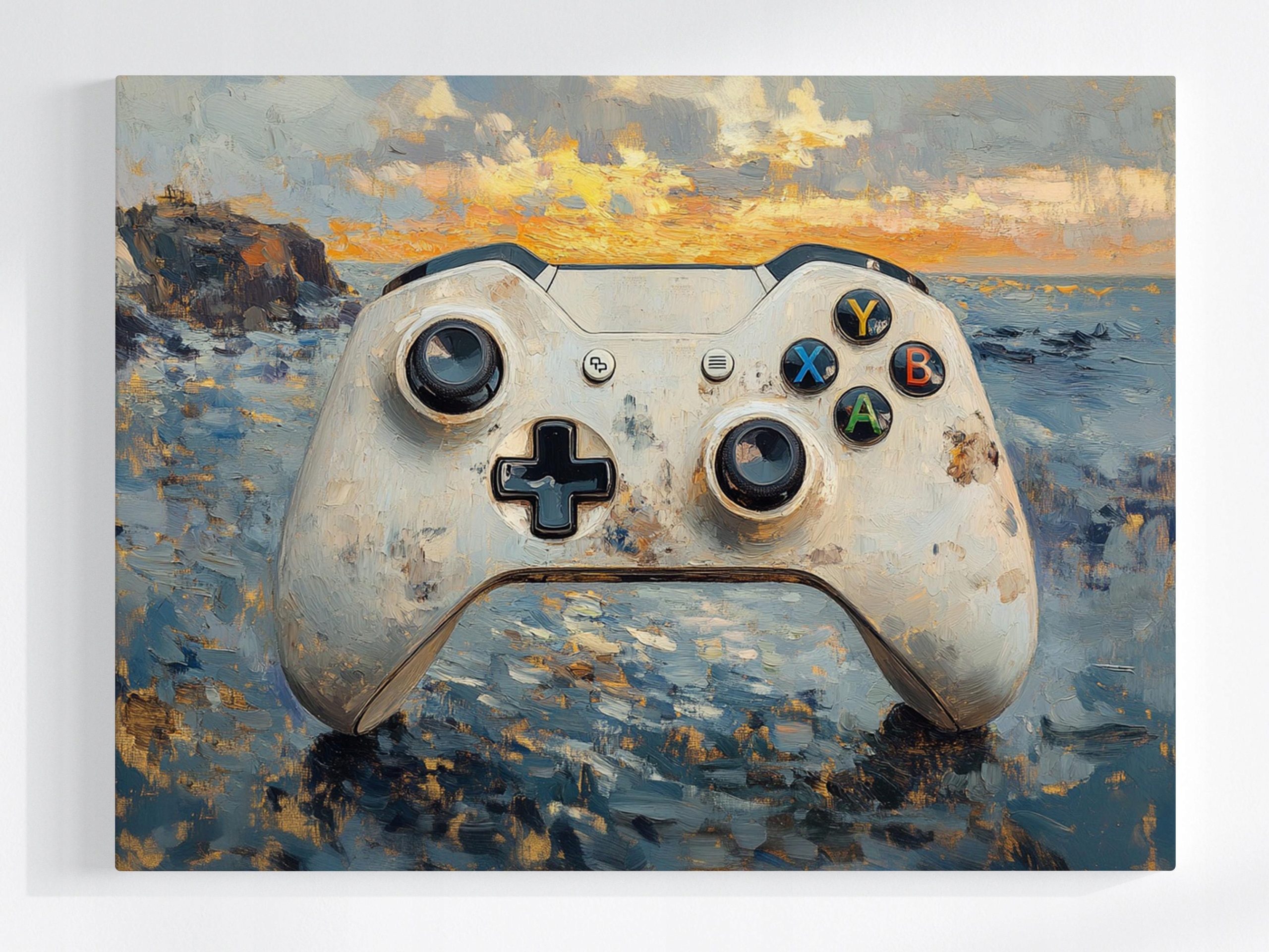 Obraz Na Plátně Canvas Gaming Hra Gamer Pc Konzola Kontroler Pad 80x60