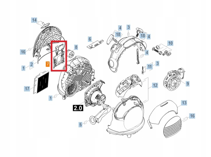 KARCHER uchwyt worka filtrującego do odkurzacza VC 6 VC 6100 VC 6200 Marka Kärcher