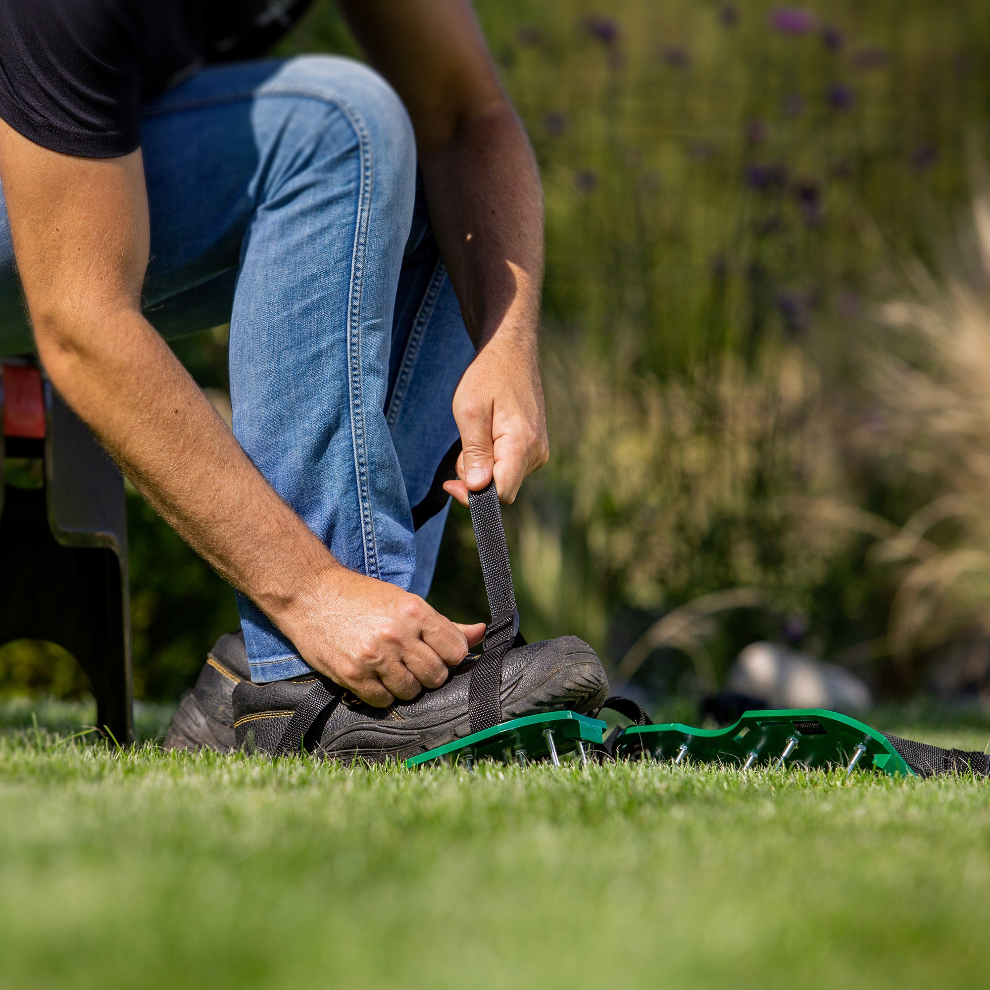 AERATOR WERTKULATOR DO TRAWNIKÓW NAPOWIETRZANIA DUŻE KOLCE NA BUTY AREATOR Rodzaj aerator