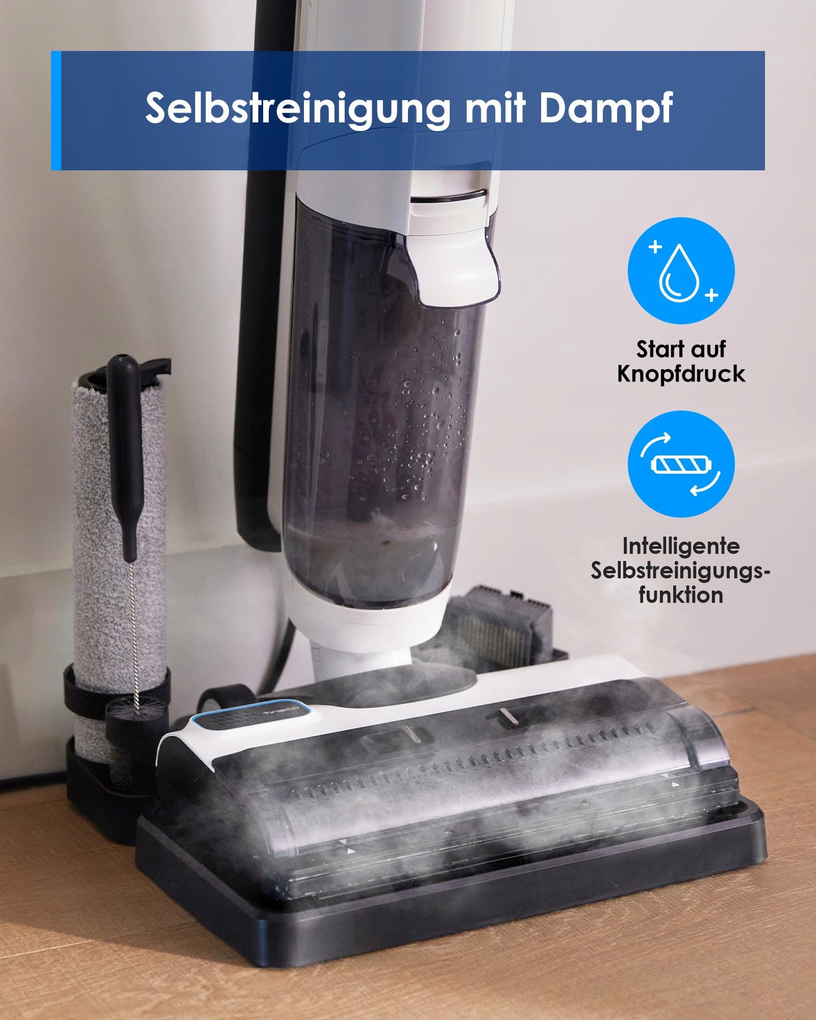 TINECO Floor ONE S5 STEAM Mopujący Odkurzacz Do Twardych Podłóg — miniatura 5