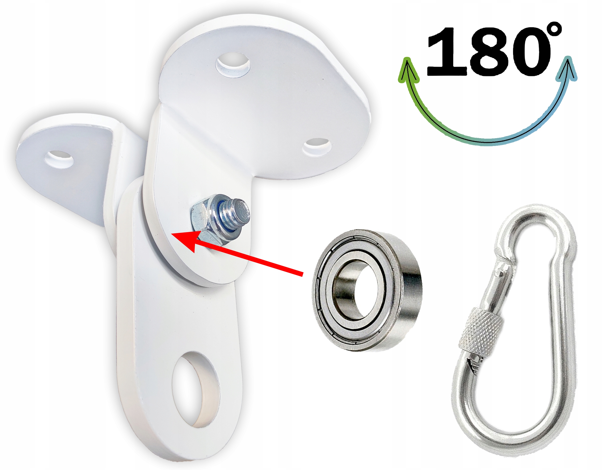 Uchwyt huśtawki ŁOŻYSKOWANY Poszerzony Detal2m Kod producenta MS0711MB