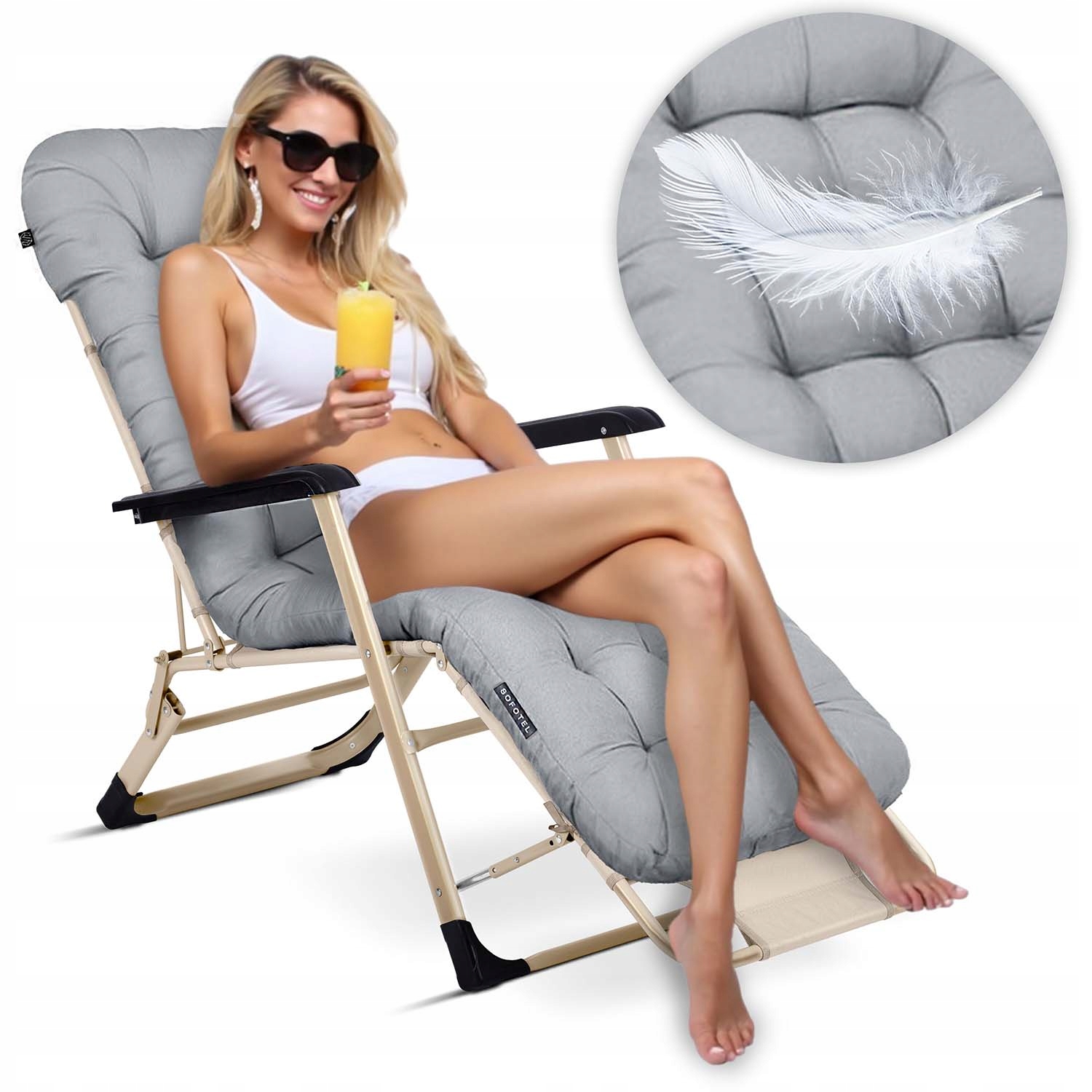 Ležadlo Plážové Kreslo Sklapovacie Na Terasu Do Záhrady