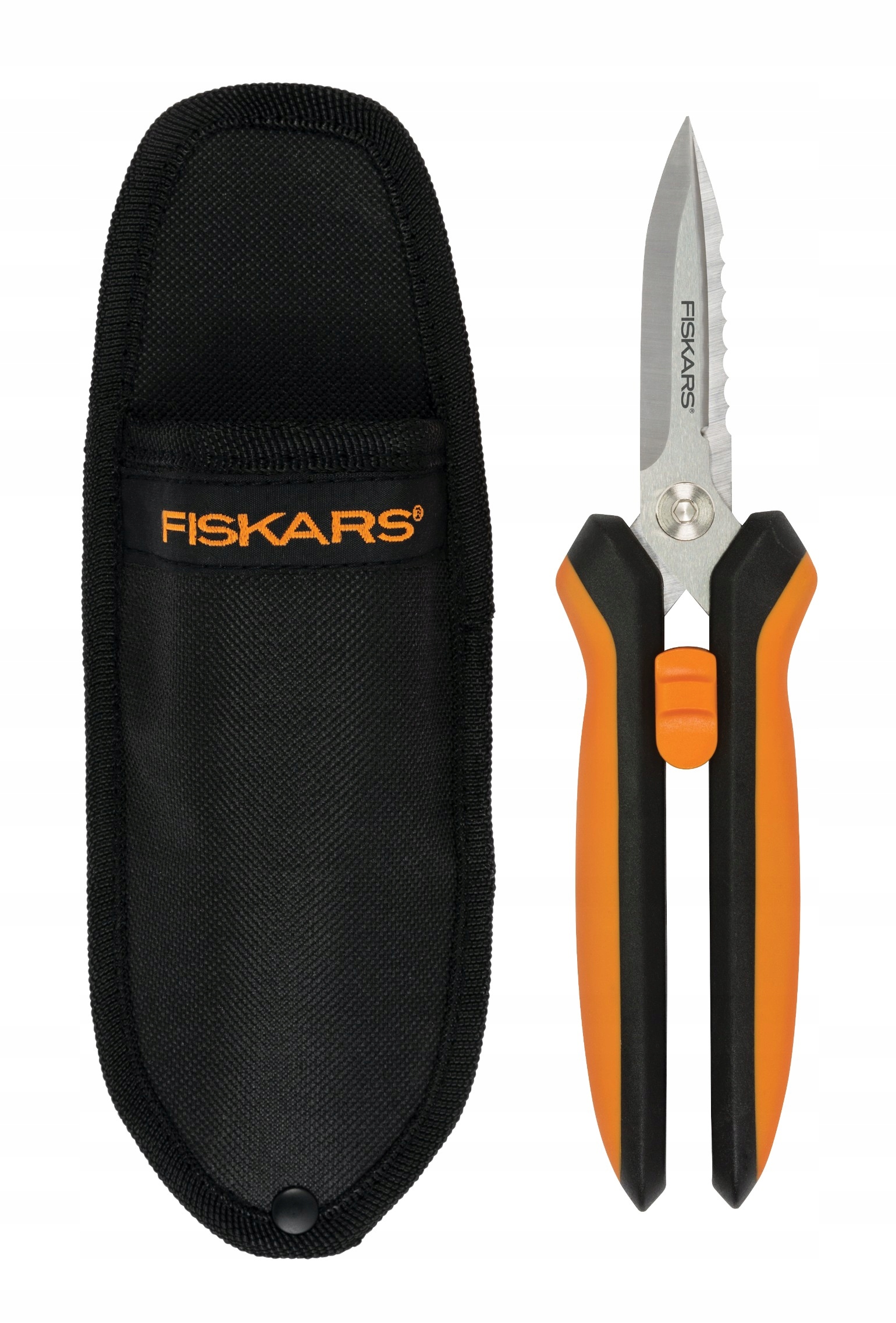 Fiskars Solid Nůžky zoubkované multifunkční pro drátěné šňůry