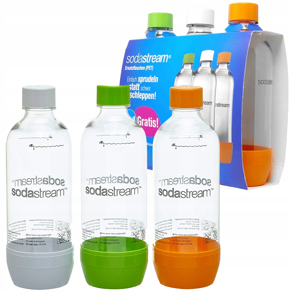 

Butelki Do Saturatora Sodastream 3szt Butelka 1L