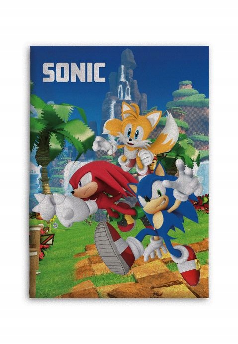 KOC POLAROWY SONIC 100X140 THE HEDGEHOG DZIECIĘCY KOC SONIC CHŁOPIĘCY PLED