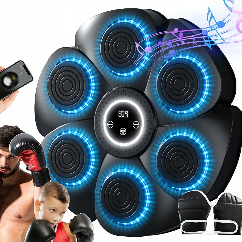 Boksująca Maszyna Muzyczna Z Czujnikiem Uderzeń I Regulacją Tempa