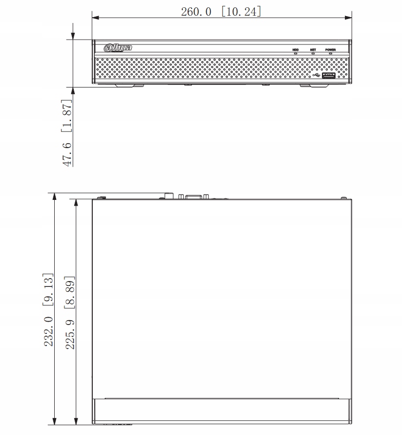 REJESTRATOR IP 8-kan NVR4108HS-EI do 16MPx DAHUA H.265 Stan opakowania oryginalne