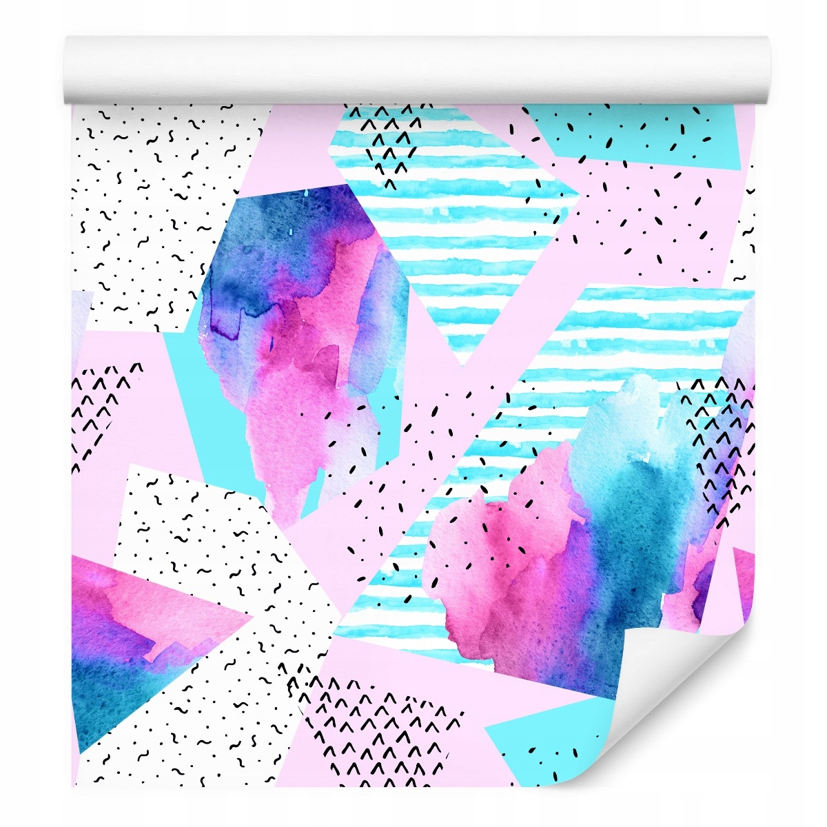 Geometrické tapety Akvarijní tvary Abstrakt