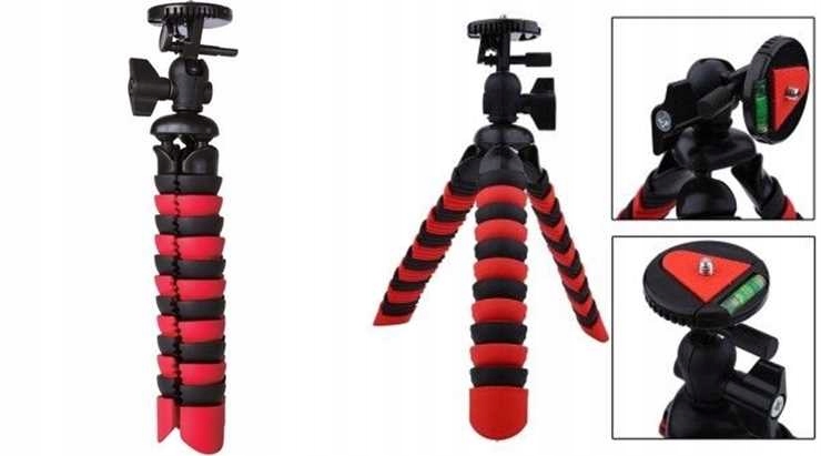 GIĘTKI STATYW Z POZIOMICĄ DO APARATÓW KAMER GO PRO Marka Inna