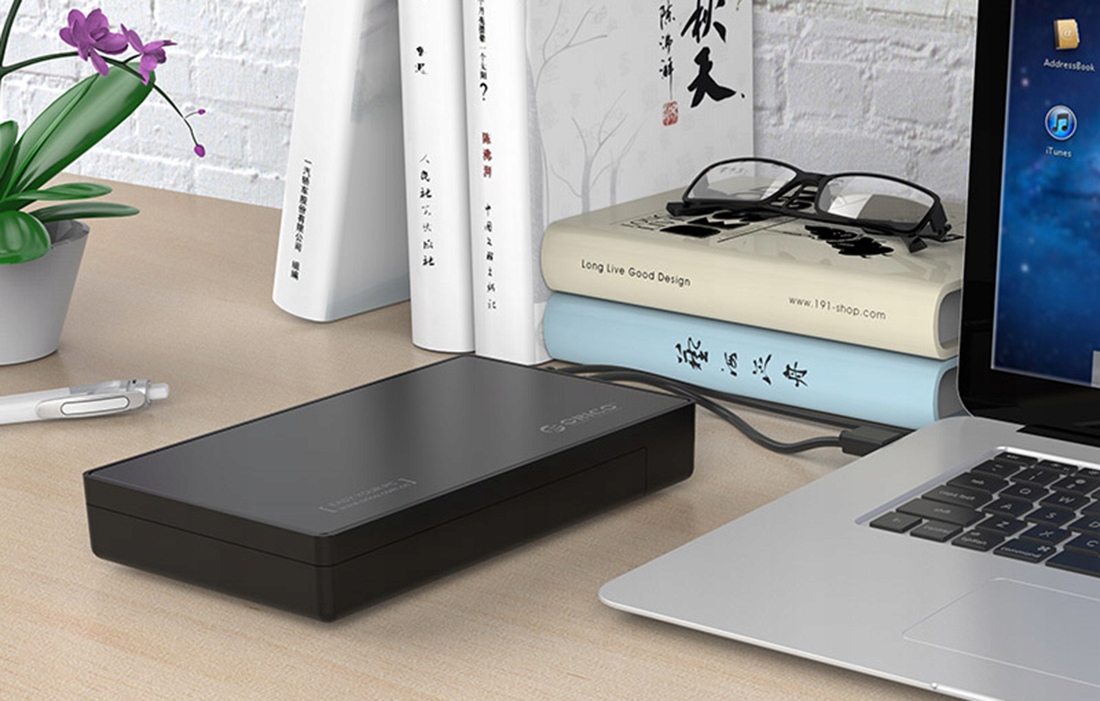 ORICO OBUDOWA ADAPTER HUB KIESZEŃ USB-C STACJA NA DYSKI HDD SSD 2,5" 3,5" Interfejs USB typ C